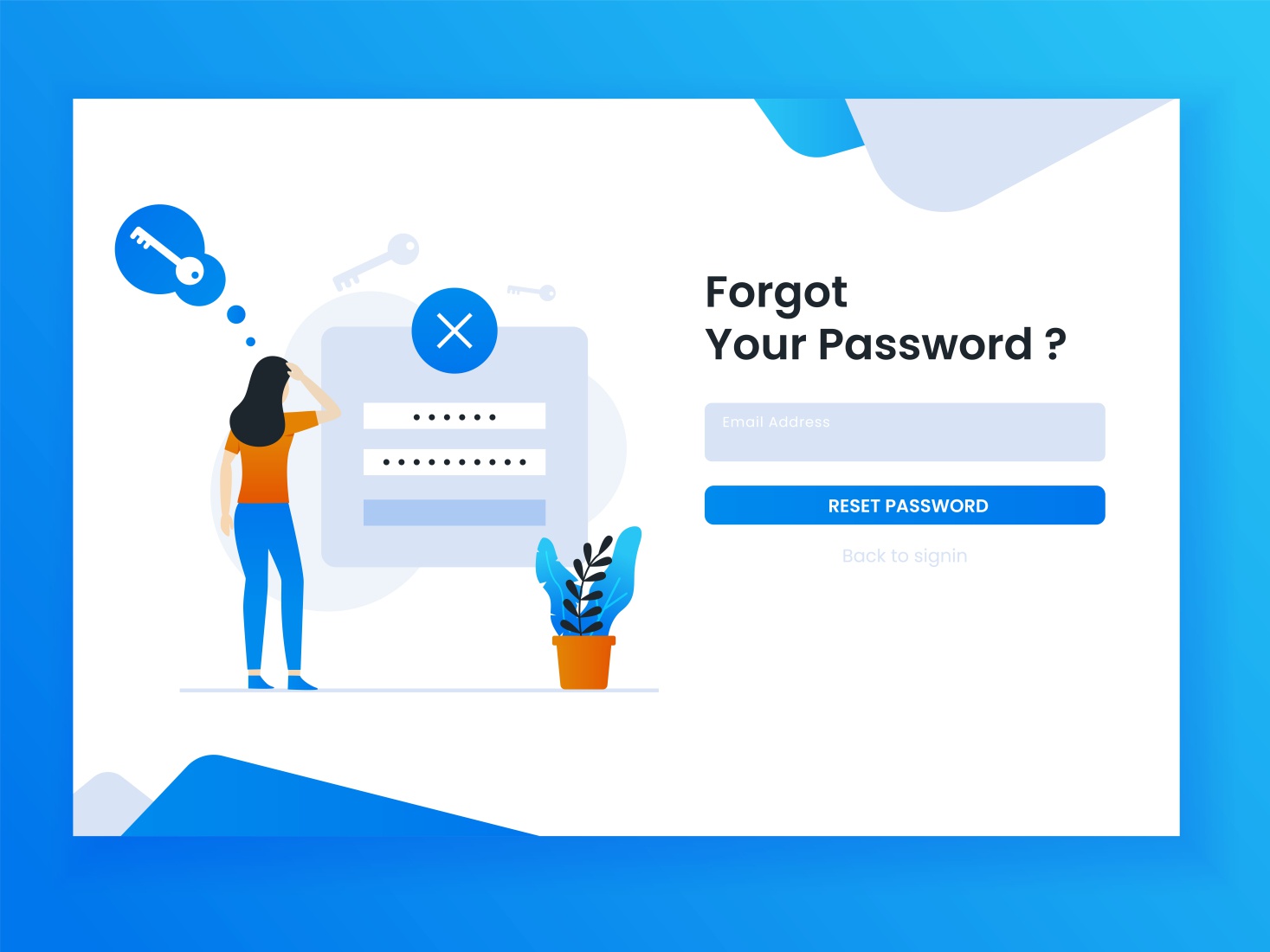 OTP based password reset