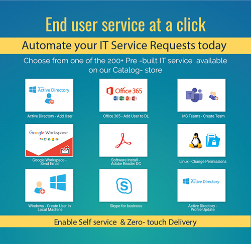 Automate IT service request